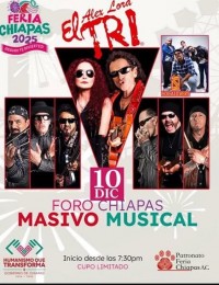 Alex Lora El Tri: Masivo Musical en la Feria Chiapas 2025